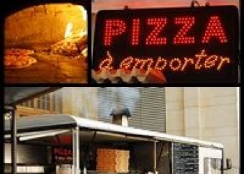 Le brunch du mariage avec un camion pizza