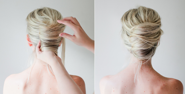 Le chignon belle des champs